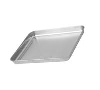 Cocoarm Stainless Steel Baking Tray, Thickened Baking Pan Rectangular Bread and Barbecue Tray, Even Heat Distribution Easy to Clean for Home Kitchen and Hotel Use (Medium)