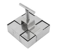 Cocoarm Stainless Steel Clay Cutter, Spring Loaded Plunger, Precise Cake Mold, Uniform Cutting Tool for Desserts, DIY Crafts (Stainless Steel 2)