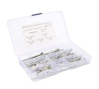 Cocoarm Stainless Steel Cotter Pin Assortment Kit, 304 Split Pin Fastener Set, 6 Sizes M1.5x25 to M4x60, Locking Retaining Pins for Auto Repair Garage Workshop Small Engine (150pcs)