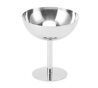 Cocoarm Stainless Steel Ice Cream Sundae, Dessert Bowl, Round Shape, Contemporary Style, 10 x 11 x 6.8 cm / 3.9 x 4.3 x 2.7 inches