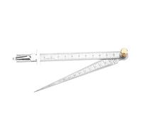 Cocoarm Stainless Steel Welding Taper Feeler Ruler Hole Size Gage Hole Inspection Tool 1-15mm with Clearly Marked Graduations for Measuring Inner Diameter Size Slot Size