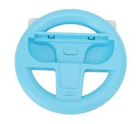 Cocoarm Steering Wheel Fit for 2 Controller ABS Racing Wheel with RGB Ambient Light Easy Install Anti Slip Grip Responsive Triggers for Racing Games Players (Blue)