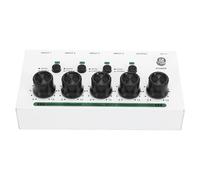 Cocoarm Stereo Headphone Amplifier, 4 Channel Headphone Amplifier Splitter with Iron Casing, 1 in 4 Out, Independent Volume Control, 1 Inch I O for Studio Stage Home Listening