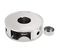 Cocoarm Teapot Warmer Stainless Steel Tea Warmers for Teapot, Ventilation Hole Design with Candle Holder for Heating Tea Coffee Milk (Circular Hole)