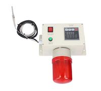 Cocoarm Temperature Alarm AC Thermostat Controller with K Probe 32 to 752 Degrees Fahrenheit Digital Display Flashing Sound Alert for Oven Workshop Equipment Users
