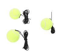 Cocoarm Tennis Training Balls, Synthetic Fiber Rebound Balls with Elastic, 3 Pcs Ideal for Practice Indoor Outdoor Skills for Any Player