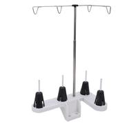 Cocoarm Thread Holder 4 Spool Sewing Machine Thread Stand Plastic and Stainless Steel Universal Fit for Household Sewing Embroidery Quilting with Smooth Feeding Stable Mount