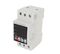 Cocoarm Three Display Adjustable Voltage Protector Self Resetting Voltage Protector 220VAC 40A 63A Real Time Monitoring Over Under Over Current for Home Dormitory