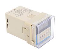 Cocoarm Time Relay Plastic Digital Display Time Relay ATS48A 1Z 0.01s to 99h99m Delay Range 5A Contact Reset Pause for Industrial Automation Control Systems and Machinery (DC24V)