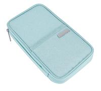Cocoarm Travel Passport Holder Oxford Cloth Passport Bag with Zipper Multiple Compartments Card Organizer for Business Trips Travel Document Storage for Adults (#1)