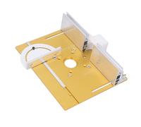 Cocoarm Trimming Machine Flip Plate Aluminum Alloy Router Table Insert Plate 240 X 200 X 5mm Manual Lift 70mm Quick Bit Change for Woodworking Trimming Slotting Milling