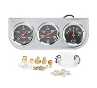 Cocoarm Triple Gauge Set, Triple Mperature And War Clocks For Car Mp Oil Amp Gauges, Capillary Mperature Gauge For Morris Minor Medidor De Mperatura Para Auto Oil Pressure Gauge Line Kit 3In1 Mechanic