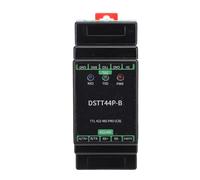 Cocoarm TTL to RS422 RS485 Converter, ABS Isolated Serial Adapter Module 2M Bps DIN Rail Mount with DC Power Isolation LED Indicators for Industrial Control and PLC Systems