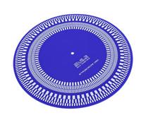Cocoarm Turntable Strobe Disc Mat Acrylic Turntable Calibration Disc 12 Inch 33 1 3 45 78 RPM Speed Check Cartridge Alignment for Record Player Setup Home Users (Blue)