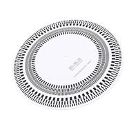 Cocoarm Turntable Strobe Disc Mat, Acrylic Turntable Calibration Disc 12 Inch, Tests 33 1 3 45 78 RPM, Strobe and Cartridge Alignment Guide for Record Player Setup (White)