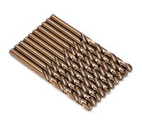 Cocoarm Twist Drill Bit Set HSS Straight Shank Drill Bit 10Pcs 7mm to 9.5mm Ti Plated Spiral Groove for Hand and Bench Metal Hole Drilling (7.0mm)