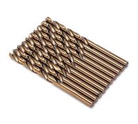 Cocoarm Twist Drill Bit Set HSS Straight Shank Drill Bit 10Pcs 7mm to 9.5mm Ti Plated Spiral Groove for Hand and Bench Metal Hole Drilling (9.0mm)