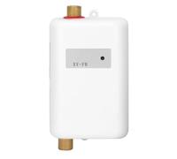 Cocoarm Under Sink Heater for Hot and Cold Dual Use, Tankless Hot Water Heater with LED Indicator Light, Adjustable Water Temperature Tankless Electric Water Heater (GB Plug)