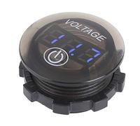 Cocoarm Universal LED DC Digital Voltmeter, Touch Switch Voltage Meter 12-24V for Cars, Motorcycles and More (Blue)