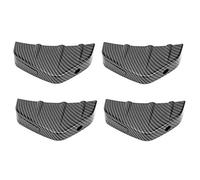 Cocoarm Universal Rear Spoiler Fin, PP Rear Lower Bumper Lip Diffuser Splitter, 4 Buckles 8 Screws, Improves Airflow and Stability, for Lip Exterior Styling (Carbon Fiber)