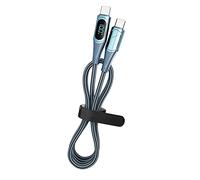 Cocoarm USB C Fast Charging Cable, 100W PD Digital Display 6.6ft (Blue)