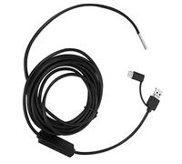 Cocoarm USB Endoscope 3 in 1 Type C Borescope Camera, 3.9mm Lens 1280x720 HD Inspection Camera with 6 LED Lights IP67 4 to 10cm for Pipe Auto Repair (.5 meters soft cord)