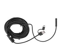 Cocoarm USB Endoscope ABS Borescope 7.0mm 640x480 IP67 with 6 Adjustable LED Lights Flexible Cord for Car Engine Plumbing Drain Inspection on and PC (10m)