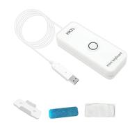 Cocoarm USB Programming Keypad ABS USB Custom Keyboard 1 Key with 2m Cable Magnetic Plate for Copy Paste Shortcuts Gaming Office and Visually Impaired Users (HK31UWM White)