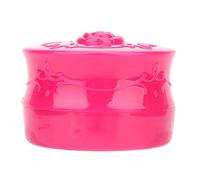 Cocoarm Vintage Rose Tom Make -up Loose Powder Crushing Box with Puff for Skin Care, Travel and Daily Make -up, Women and Girls, black/Rose Red (Rosy)