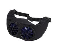 Cocoarm Waist Fan Portable Personal Fan USB Powered Wearable Fanny Pack Membrane Polyester 3 Speed Adjustable Strap 20.87 to 41.73in for Hiking Work Travel