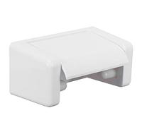 Cocoarm Wall Mounted Toilet Paper Holder ABS Roll Holder with Lid 16.5 X 10 X 8.5 Cm Dust Cover Space Saving Tissue Rack for Bathroom Kitchen Toilet (White)