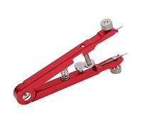 Cocoarm Watch Spring Bar Pliers Aluminum Alloy Spring Bar Tweezer with 6 Tip Pins V Shape Watch Wrist Band Removal Tool for Watchmakers Repair Workers Strap Adjustment (Red)