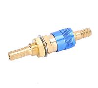 Cocoarm Water Cooled Adapter Brass Quick Connector Fitting M8 for MIG TIG Welder Torch 8mm Pair Red Fast Water Gas Connection Easy Install Precision Made (Blue)