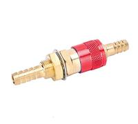 Cocoarm Water Cooled Adapter Brass Quick Connector Fitting M8 for MIG TIG Welder Torch 8mm Pair Red Fast Water Gas Connection Easy Install Precision Made (Red)