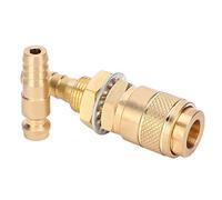 Cocoarm Water Cooled Adapter Brass Quick Connector Fitting M8 for MIG TIG Welder Torch 8mm Pair Red Fast Water Gas Connection Easy Install Precision Made (Yellow)