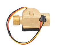 Cocoarm Water Sensor, G1/2 Threads, Hall Effect Pulse | Liquid Meter 0.3 To 10 L/min Range, Brass Construction For Heater Systems, Vending Machine Monitoring