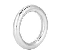 Cocoarm Welded Stainless Steel O Ring 304 Stainless Steel Marine Grade Circle Ring 12mm Thick 50mm Inner Diameter with High Polished Finish for Yoga Diving Climbing Mountaineering Pets