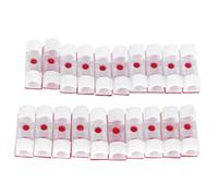 Cocoarm Wire Clamp Self Adhesive Cable Clip 20PCS ABS Cord Organizer for Desktop Wall Car, Fits Cables Up to 1cm, Stick On or Screw Mount, Keeps Wires Neat for Home Office (White)