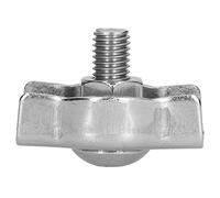 Cocoarm Wire Rope Clips 304 Stainless Steel Cable Clamps Single Locking Device 3 Sizes M2 M6 M10 for Wire Rope Cable Rigging on Ships and Building Construction (20pcs M6)