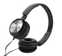 Cocoarm Wired Headphones ABS Over Ear Headset 3.5mm 120cm Noise Canceling Stereo Sound Soft Ear Pads for Kids Students Travel School PC Smartphone Gaming Music (Black)