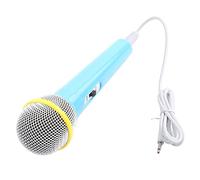 Cocoarm Wired Microphone Dynamic Karaoke Mic Kids Musical Toy with 3.5mm Jack for Children Adults Family Singing Parties Car Trips (Blue)