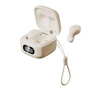 Cocoarm Wireless Earbuds with Lanyard, LED Power Display, Skin Color | LED Battery Level for Nonstop Use, Secure Neck Lanyard for On-the-Go, Real Skin for Natural Look