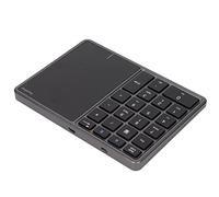 Cocoarm Wireless Numeric Keypad, 23 Keys Rechargeable Number Pad with Touchpad, Bluetooth 4.2 and 2.4G, Compatible with Laptop and PC (Iron Gray)