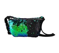 Cocoarm Women Fashionable Sequins Waist Pouch, Adjustable Strap Shining Durable Bag with Zipper for Party Club Travel