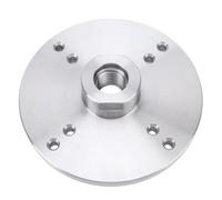 Cocoarm Wood Lathe Steel Faceplate, 150mm Durable 45# Steel Adapter with 8 Mounting Holes 33mm Thread for Woodworking Projects