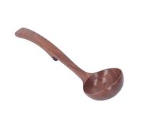 Cocoarm Wooden Ladle Solid Wood Soup Spoon Heat Resistant Cooking Serving Ladle Smooth Curved Handle Kitchen Utensils for Home Hotel Soup Stew Serving (Style 2)