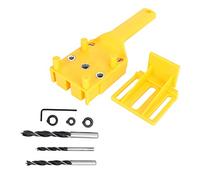 Cocoarm Woodworking Dowel Jig Kit ABS Handheld Pocket Hole Jig 8Pcs Precise Board Alignment Multiple Drilling Methods Compact Design for Woodworking Users