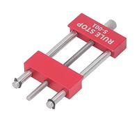 Cocoarm Woodworking Rule Stop Aluminium Alloy Ruler Stopper High Accuracy Alignment Block Compact Lightweight Tool for Cutting Engraving Milling Crafting Woodworkers Home Users