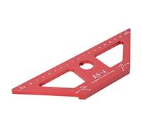 Cocoarm Woodworking Ruler Aluminum Alloy 6061 Scribing Ruler ES 4 with Printed Scale Precise Measuring Tool for Woodworking Layout Marking Carpenters and Users