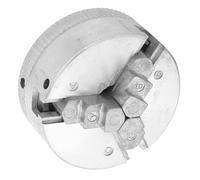 Cocoarm Z011 Zinc Alloy 3 Jaw Chuck Clamp, Compact Size, Durable Metal Lathe Chuck Accessory for Mini Lathe, 45mm Maximum Opening for Machine Tool Users